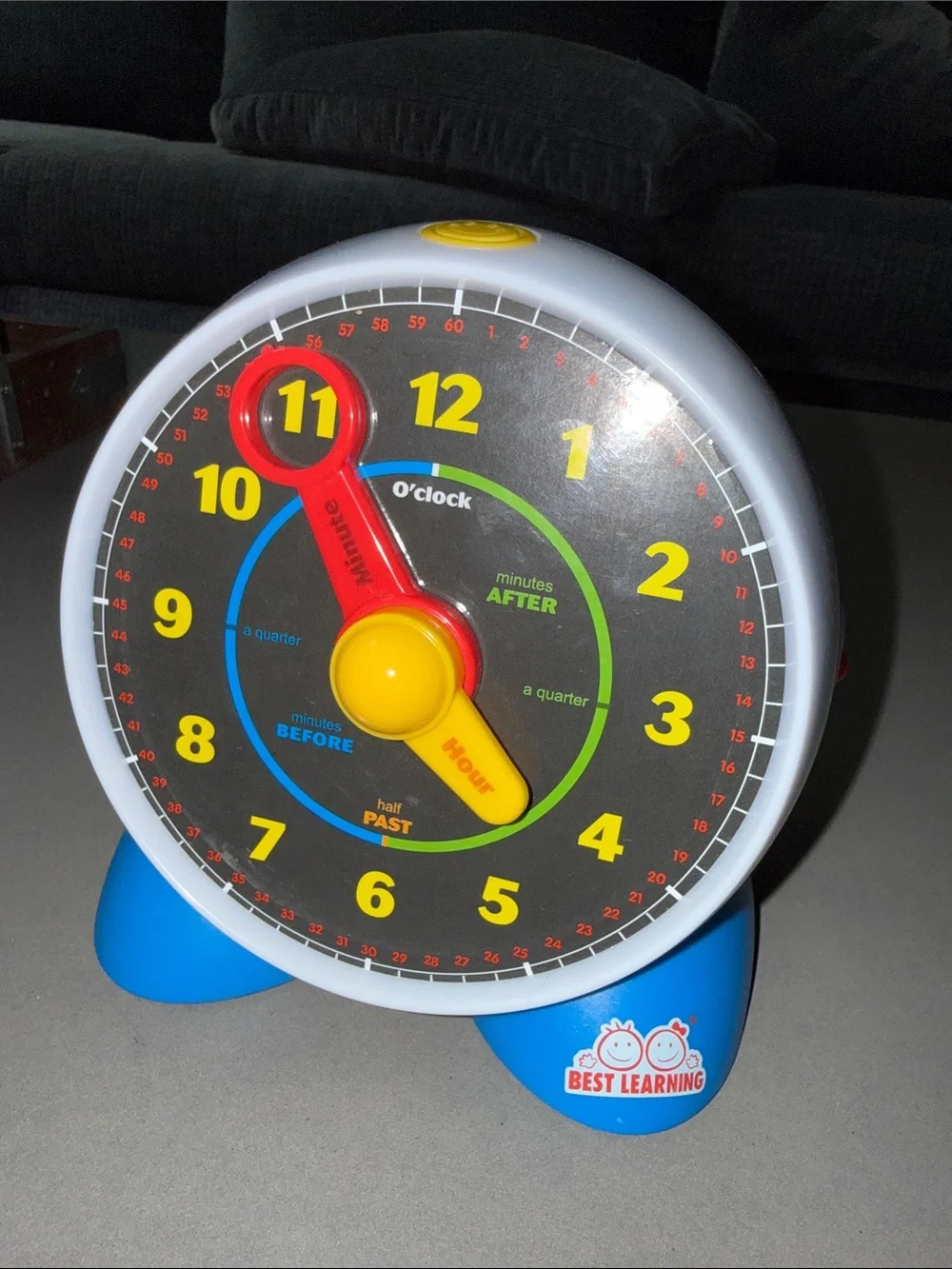 Best learning interactive talking Kids Clock Toy — Blue, Yellow & Red